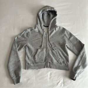 Brandy Melville Grey Zip Up Hoodie